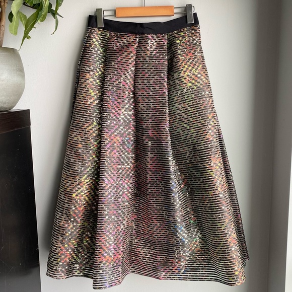 Sachin + Babi Noir mesh midi full skirt, 6 - Picture 1 of 8